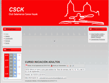 Tablet Screenshot of piraguismosalamanca.es